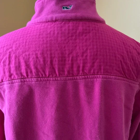 Vineyard Vines Fuchsia Half-Zip  size medium, long sleeves - Picture 8 of 8